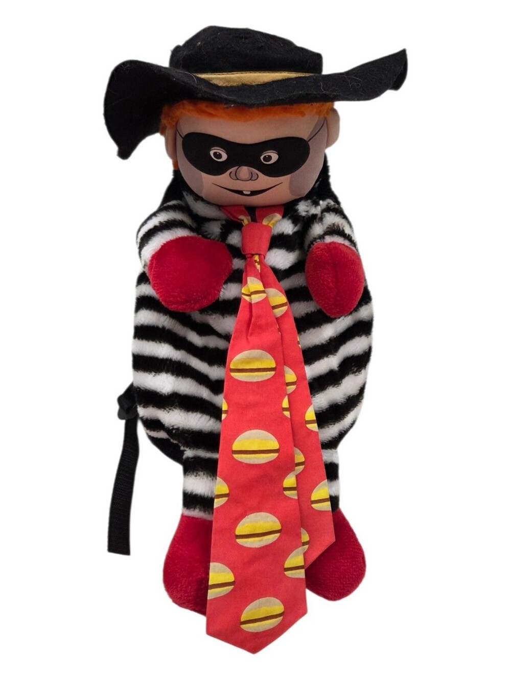 Vintage 80's Plush backpack McDonald's Hamburgler RARE